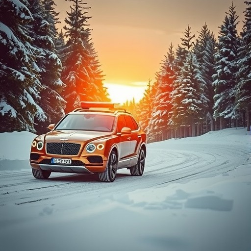 宾利第二款SUV进入冬季测试