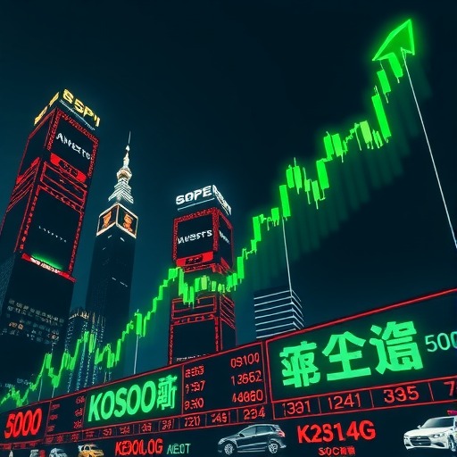 韩国综合股价指数突破5000点 大型科技与汽车股领涨