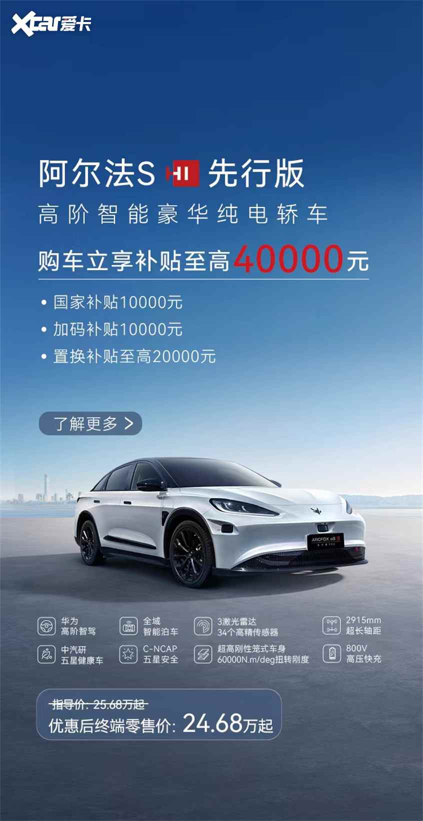 极狐汽车获得首批智能网联汽车准入和上路通行试点名单