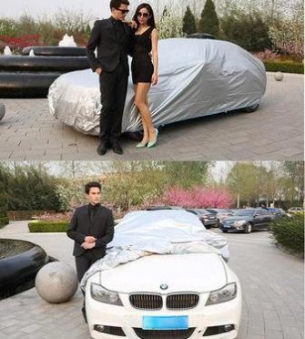 汽车用品智能遥控自动车衣加厚加棉植绒防水防晒车罩 厂家