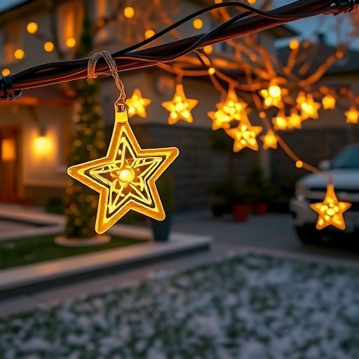 LED彩灯太阳能铜线串户外防水灯串草坪灯庭院圣诞节日装饰星星灯