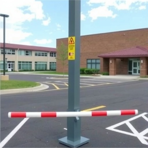 校园隔离升降柱