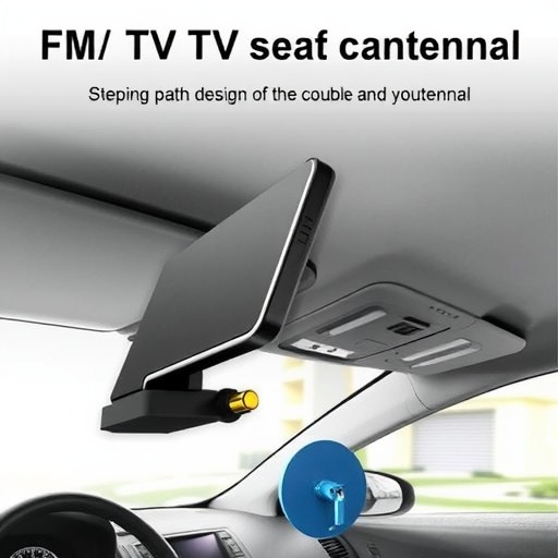 FM收音机天线汽车贴片天线 车载收音机天线 车载电视收音两用天线