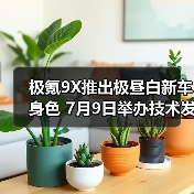 极氪9X推出极昼白新车身色 7月9日举办技术发布