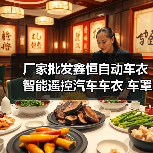 厂家批发鑫恒自动车衣智能遥控汽车车衣 车罩防雨防晒尘四季通用（图4）