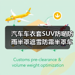 汽车车衣套SUV防嗮防雨半罩遮雪防霜半罩车套牛津布汽车前档批发（图4）