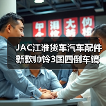 JAC江淮货车汽车配件新款帅铃3国四倒车镜反光镜后视镜倒后镜（图2）