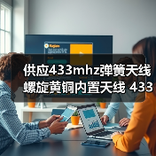 供应433mhz弹簧天线 螺旋黄铜内置天线 433M无线智能监控家具天线（图4）