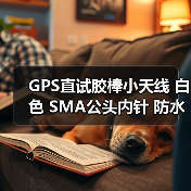 GPS直试胶棒小天线 白色 SMA公头内针 防水型 长10.2CM导航定位AP（图4）