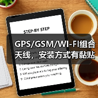 GPS/GSM/WI-FI组合天线，安装方式有黏贴、磁铁、螺钉。（图3）