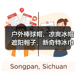户外棒球帽，凉爽冰帽遮阳帽子，新奇特冰巾，凉帽防暑降温太阳帽（图3）