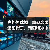 户外棒球帽，凉爽冰帽遮阳帽子，新奇特冰巾，凉帽防暑降温太阳帽（图1）