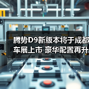 腾势D9新版本将于成都车展上市 豪华配置再升级（图4）
