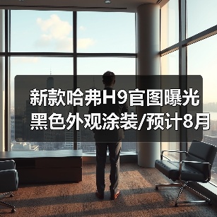 新款哈弗H9官图曝光 黑色外观涂装/预计8月底发（图2）