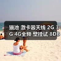 猫池 激卡器天线 2G 3G 4G全频 壁挂试 8DB增益 3米延长线SMA N（图3）