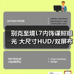 别克至境L7内饰谍照曝光 大尺寸HUD/双屏布局/怀（图4）