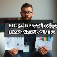 BD北斗GPS天线双模天线室外防盗防水机柜天线有源陶瓷高增益天线（图1）