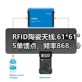 RFID陶瓷天线,61*61*5单馈点，频率868、915、922M（图3）