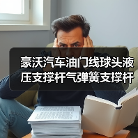 豪沃汽车油门线球头液压支撑杆气弹簧支撑杆卡簧6x6拉杆球珠连接（图3）