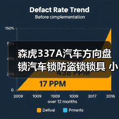 森虎337A汽车方向盘锁汽车锁防盗锁锁具 小车车头锁t型通用（图3）