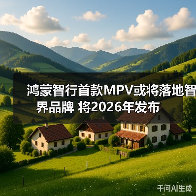 鸿蒙智行首款MPV或将落地智界品牌 将2026年发布（图1）