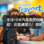 全球10大汽车集团销量榜！比亚迪第八！即将进前5（图2）