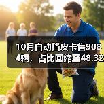 10月自动挡皮卡售9084辆，占比回缩至48.32%（图1）