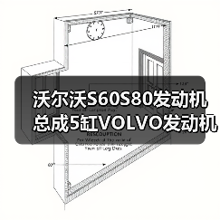 沃尔沃S60S80发动机总成5缸VOLVO发动机s60总成原厂拆车件（图3）