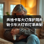 奔驰卡车大灯保护网奔驰卡车大灯铁灯罩奔驰卡车配件（图1）