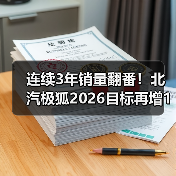 连续3年销量翻番！北汽极狐2026目标再增112%（图3）
