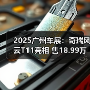2025广州车展：奇瑞风云T11亮相 售18.99万元起（图1）