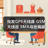 批发GPS天线座 GSM天线座 SMA母座偏脚四脚卡板式外螺内孔PCB板端（图3）