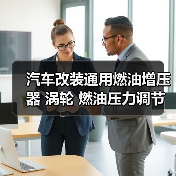 汽车改装通用燃油增压器 涡轮 燃油压力调节器 汽车增压调节器（图3）