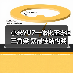 小米YU7一体化压铸铝三角梁 获最佳结构奖（图4）