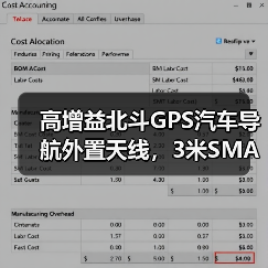 高增益北斗GPS汽车导航外置天线，3米SMA接头（图1）