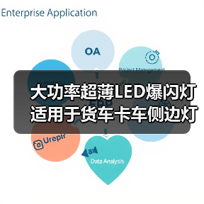 大功率超薄LED爆闪灯 适用于货车卡车侧边灯 高亮度警示灯（图3）