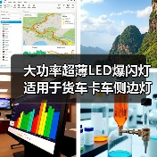 大功率超薄LED爆闪灯 适用于货车卡车侧边灯 高亮度警示灯（图1）