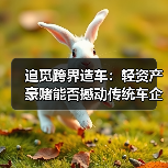 追觅跨界造车:轻资产豪赌能否撼动传统车企?(图3) 追觅跨界造车:轻资产豪赌能否撼动传统车企?(图3)