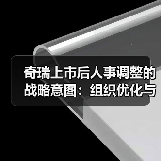 奇瑞上市后人事调整的战略意图：组织优化与多品牌布局（图3）