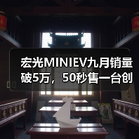 宏光MINIEV九月销量破5万,50秒售一台创纪录(图2) 宏光MINIEV九月销量破5万,50秒售一台创纪录(图2)