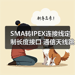 SMA转IPEX连接线定制长度接口 通信天线跳线低频线工厂（图1）