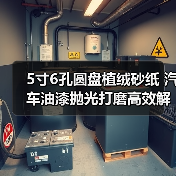 5寸6孔圆盘植绒砂纸 汽车油漆抛光打磨高效解决方案（图2）