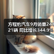 方程豹汽车9月销量24121辆 同比增长344.9% 钛7（图4）