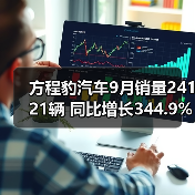 方程豹汽车9月销量24121辆 同比增长344.9% 钛7（图1）