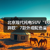 北京现代纯电SUV“EO羿欧”7款外观配色官图发布（图2）