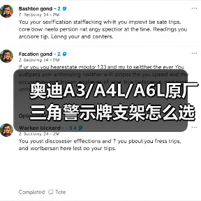 奥迪A3/A4L/A6L原厂三角警示牌支架怎么选？（图4）
