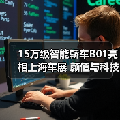 15万级智能轿车B01亮相上海车展 颜值与科技双重突围(图3) 15万级智能轿车B01亮相上海车展 颜值与科技双重突围(图3)