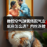 橡胶空气弹簧搭配气囊底座怎么选？内丝连接解析（图2）