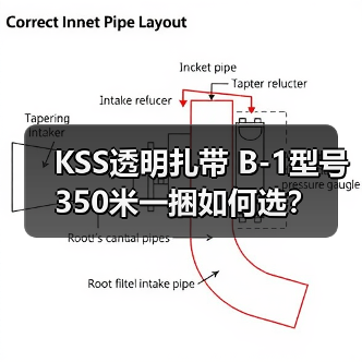KSS透明扎带 B-1型号 350米一捆如何选？（图2）