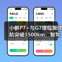 小鹏P7+与G7增程版续航突破1500km,智驾升级引热议(图3) 小鹏P7+与G7增程版续航突破1500km,智驾升级引热议(图3)